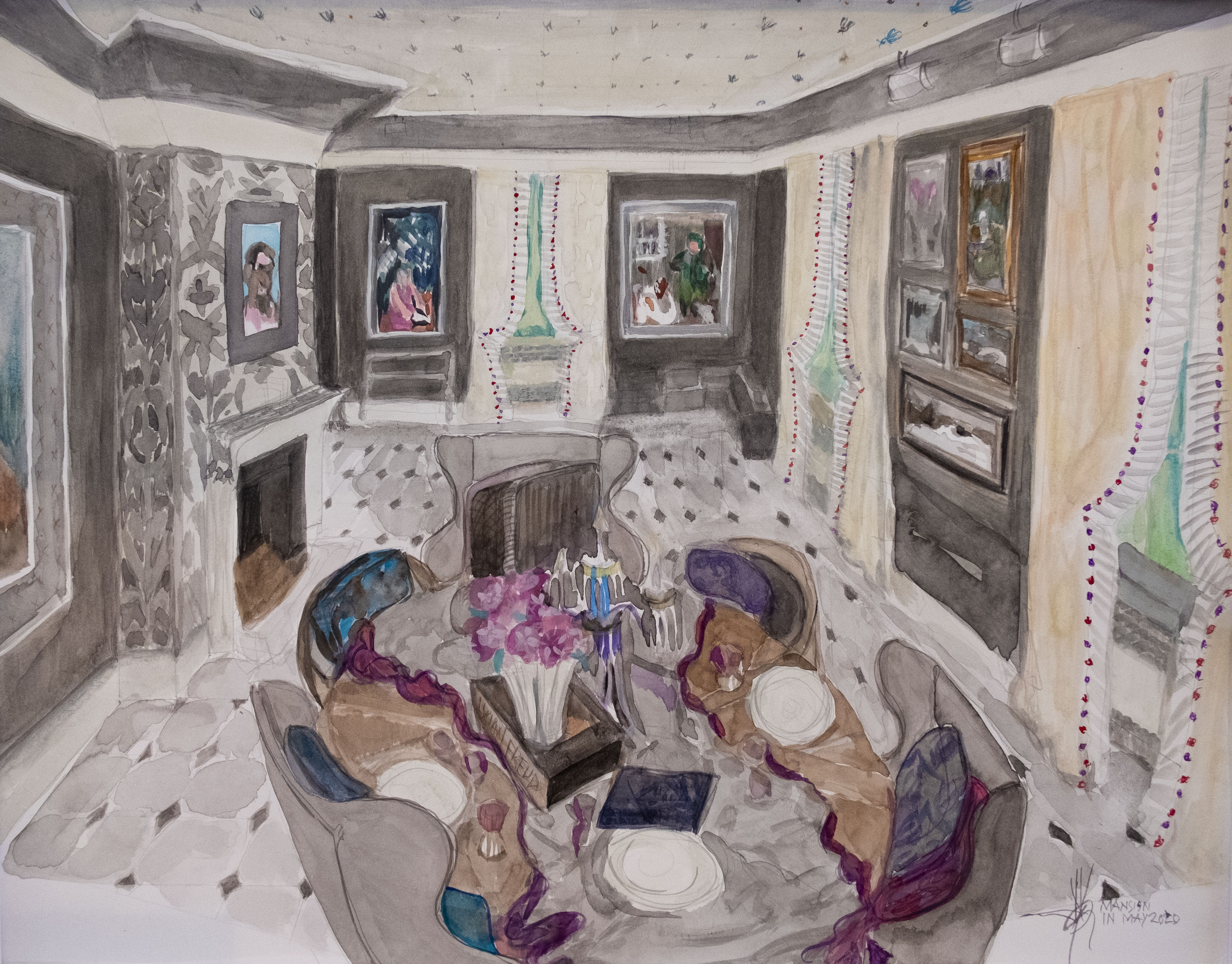 JY - Show house - watercolor JY - Show house - watercolor