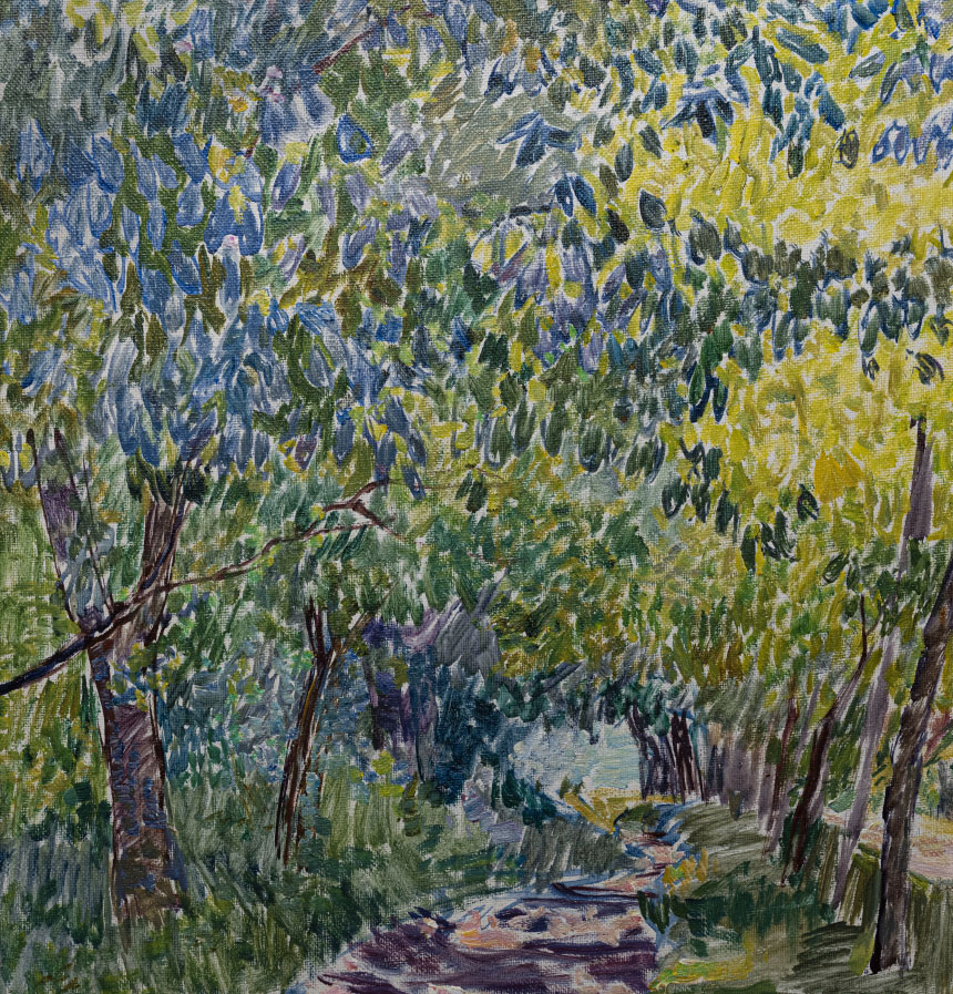 zabelin thumbnails_0000_Vyacheslav Zabelin, Path in the Park, 1999, 22x25.5, oil on canvas