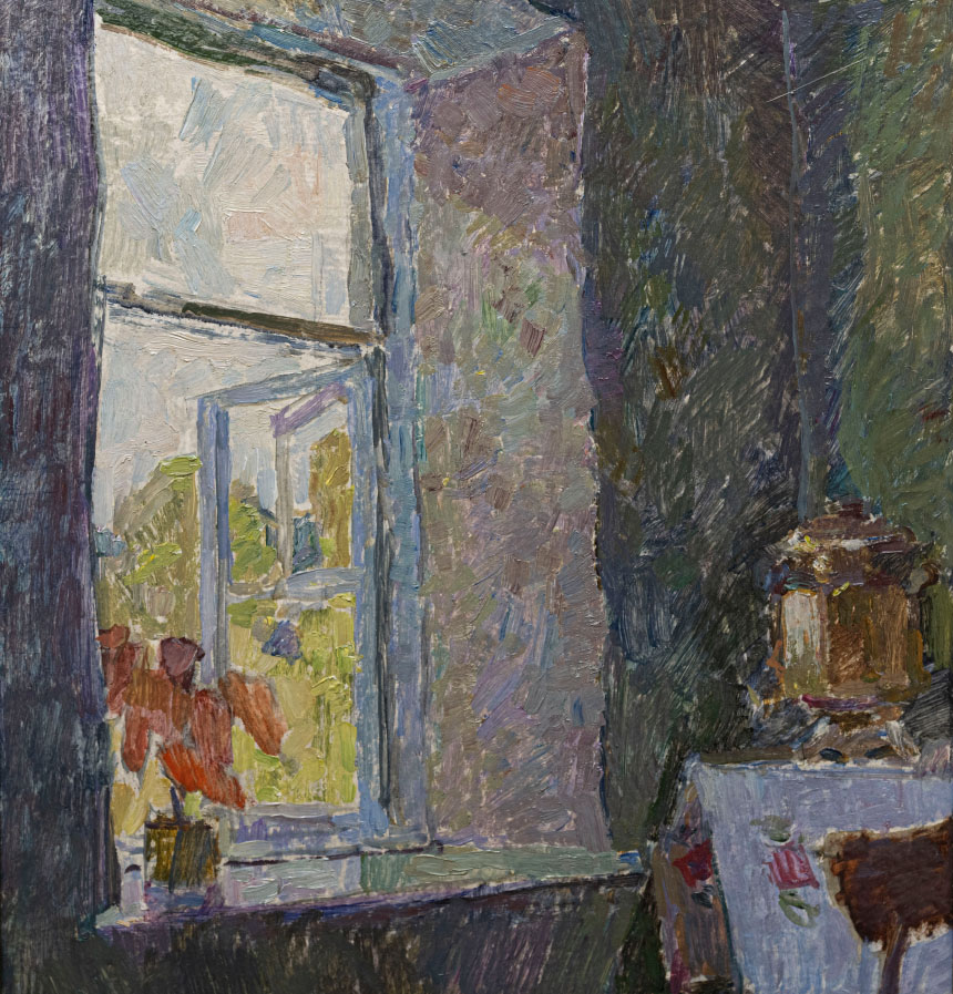 zabelin thumbnails_0003_Vyacheslav Zabelin, A Window, oil on panel, 14x17.5, 1986