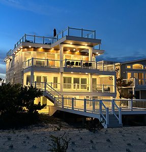 at night